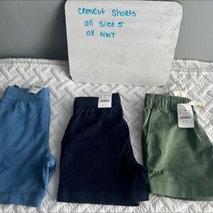 Crewcuts Kids Shorts - Light Blue, Navy, and Green